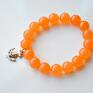 Bracelet by SIS ręczne wykonanie kamienie by: kotwica w pomarańczowych