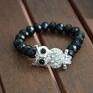 kryształy cyrkonie bracelet by sis: cyrkoniowa sowa w czarnych prezent