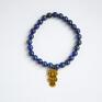 Bracelet by SIS: złota sowa w kamieniach półszlachetnych prezent