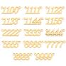 925 bransoletka złota z liczbami anielskimi liczby