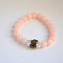 Bracelet by SIS: elegancka bransoletka z jasno różowych kamieni marmur