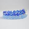 cyrkonie jadeit bracelet by sis: niebieski z cyrkoniami kamienie