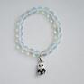 Bracelet by SIS: panda w opalu białym - bransoletka opal prezent