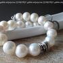 Szarotka ciekawe perła naturalna klasyka naręczna bransoletka z pereł i słodkowodna perłami