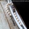 srebrne perła słodkowodna klasyka z wstawką bransoletka z naturalnych pereł z perłami