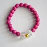 howlit kamienie bracelet by sis: elegancka bransoletka z różowych nowość