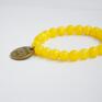 marmur bracelet by sis: uwierz w miłośc w żółtym