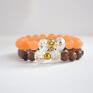 Bracelet by SIS: pomarańczowe kamienie półszlachetne prezent