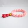 Bracelet by SIS: różowy chwost w pastelowym marmurze - prezent kamienie
