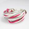 Bracelet by SIS: bransoletka z kolorze rzemieni różowy