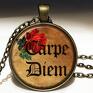 carpe diem - zegarek/bransoletka na skórzanym zegarek