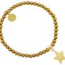 zestaw modowych bransoletek gold splendor swarovski - agat serce