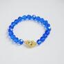 love bracelet by sis: cyrkoniowe serce w kryształach niebieski