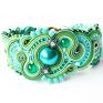 turkusowe soutache bransoletka morska sutasz