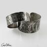 Caltha Kamień - srebrna (2000 09) - duża bransoleta minimalistyczna biżuteria