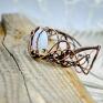 Opalove - bransoletka z opalitem - wire wrapping opalit