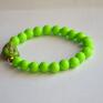 Bracelet by SIS: zielony budda w koralach prezent kamienie