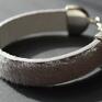 fluffy bracelet - grey szary