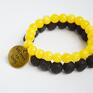 handmade marmur bracelet by sis: uwierz w miłośc w żółtym prezent