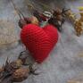 Brelok czerwone serce - prezent na Walentynki - breloczek