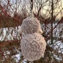 Beżowa owieczka - brelok