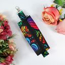 Małe etui na klucze drobiazgi przywieszka KOLOROWY WITRAŻ