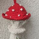 Ręcznie robiony muchomorek - brelok, zawieszka i ozdoba handmade