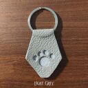 Skórzany brelok do kluczy z motywem łapki - O-Paws