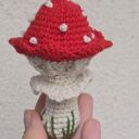 Ręcznie robiony muchomorek - brelok, zawieszka i ozdoba handmade