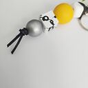 brelok drewniany z błyskawicą