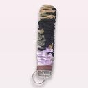 Smyczka kwiatowa scrunchie na gumie, brelok