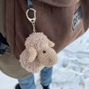 Beżowa owieczka - brelok