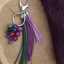 Brelok z kamieniami naturalnymi - Lavender III