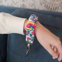 Brelok do kluczy w stylu gumki do włosów Scrunchie