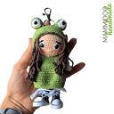 Brelok personalizowany wykonany na szydełku