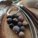 Brelok z kamieniami naturalnymi - Autumn Forest III