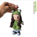 Brelok personalizowany wykonany na szydełku