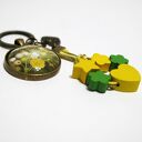 Breloczek - Żółty kwiat, serce