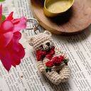 Miś breloczek Bordo Rose