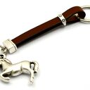 Skórzany brelok do kluczy horse brown