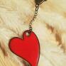 breloki czerwony prezent damski stylowy brelok z sercem ceramicznym, który może być pięknym akcesoria serca