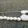 biała perła broszki agrafka z białymi perłami