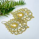 Kolczyki koronka frywolitka 096