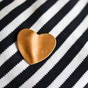 Broszka pogniecione serce, ceramika