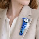 Blue Jay - filcowania broszka