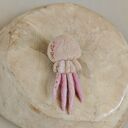 Pastelowa meduza - broszka filcowana