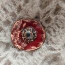 broszka ceramiczna kwiat