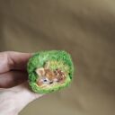 Broszka filcowana - sarenka