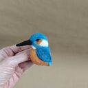 Broszka filcowana - Zimorodek