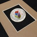 Ręcznie haftowana broszka GLORIA